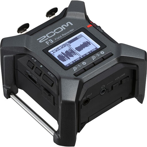 Zoom F3 2-Input / 2-Track Portable Field Recorder - 1